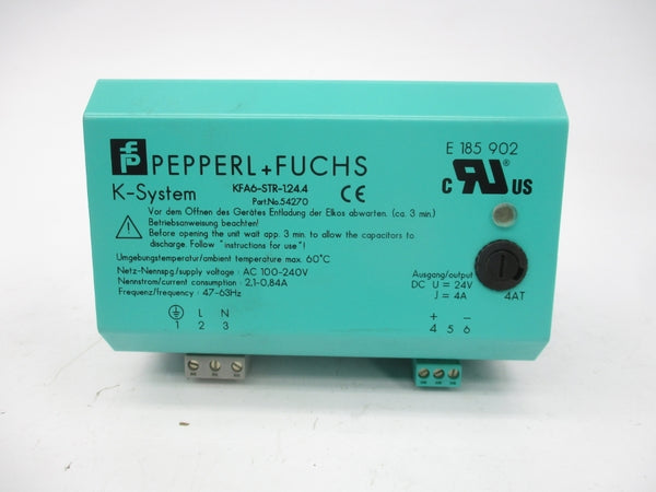 PEPPERL+FUCHS KFA6-STR-1.24.4 54270 100-240VAC 2.1-0.84A NSMP