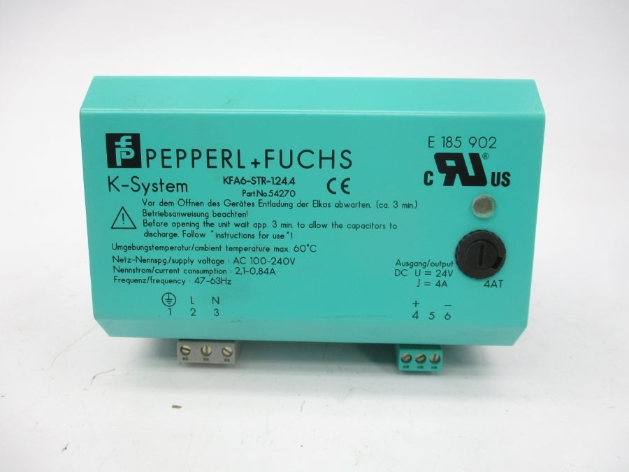 PEPPERL+FUCHS KFA6-STR-1.24.4 54270 100-240VAC 2.1-0.84A NSMP