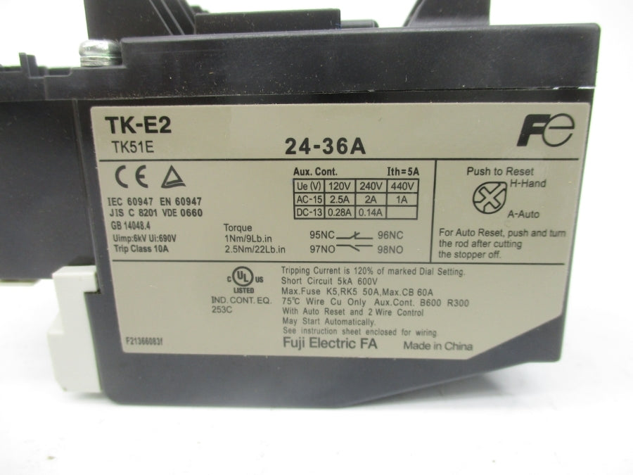 FUJI ELECTRIC TK51EW-E TK-E2 120-440V 24-36A NSMP