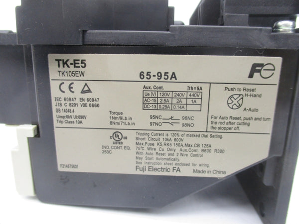 FUJI ELECTRIC TK-E5 TK105EW-M 120-440V 65-95A NSMP
