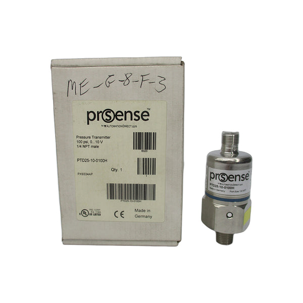 PROSENSE PTD25-10-0100H 0-10V 100PSI 1/4" NSMP
