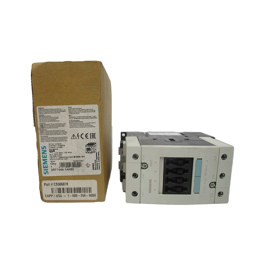 SIEMENS 3RT1044-1AK60 110/120V NSMP