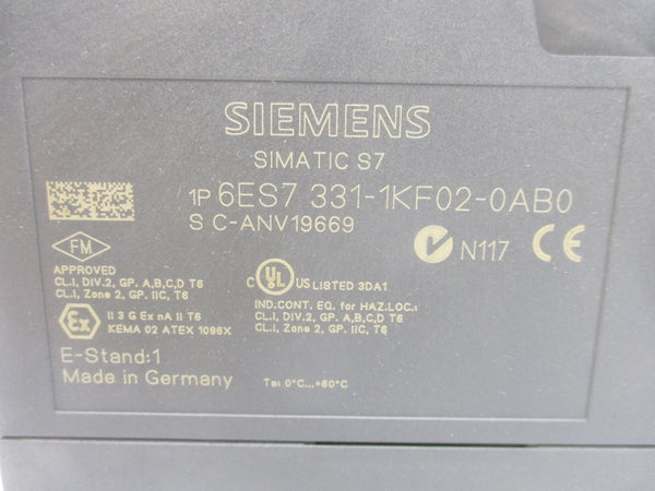 SIEMENS 6ES7331-1KF02-0AB0 NSMP