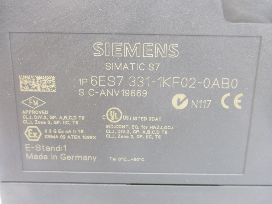 SIEMENS 6ES7331-1KF02-0AB0 NSMP