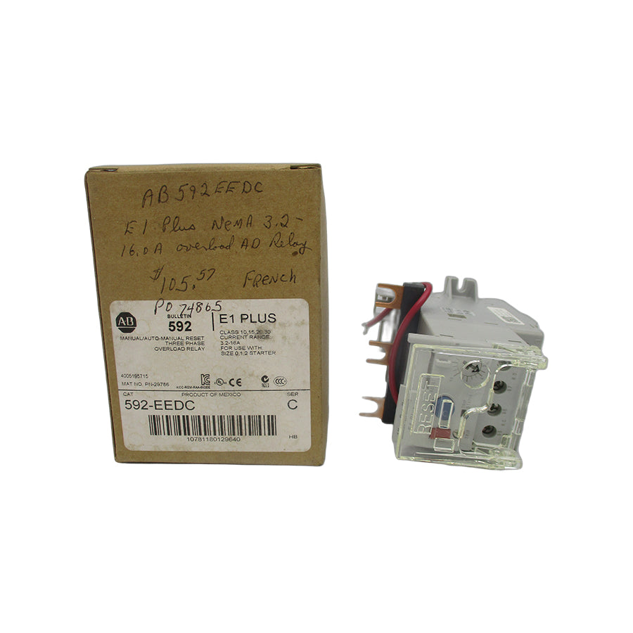 INDUSTRIAL SPARE PART 592-EEDC SER. C 600V 3.2-16A (BR/WH) NSMP