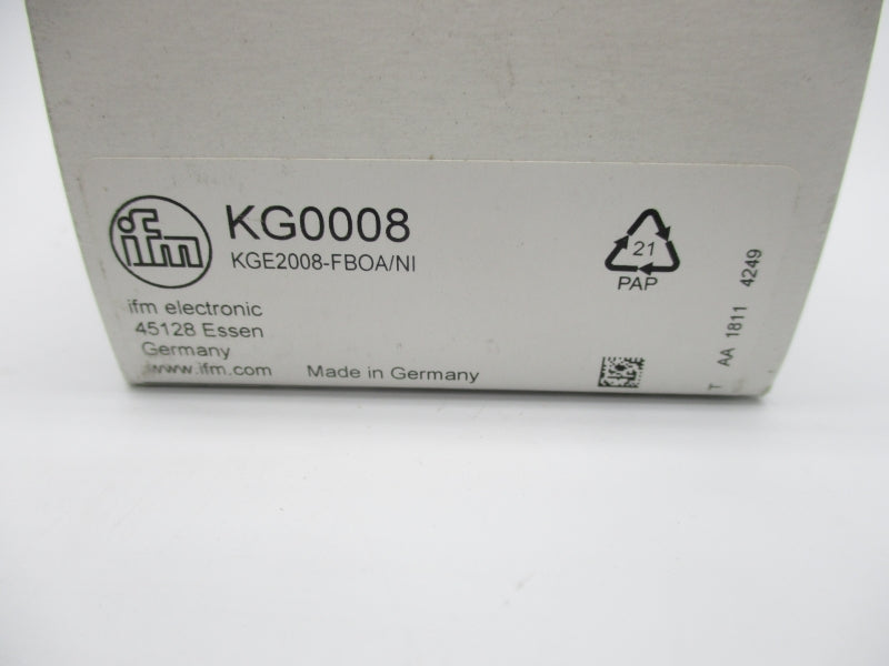 IFM EFECTOR KGE2008-FBOA/NI KG0008 20-250VAC/DC NSMP