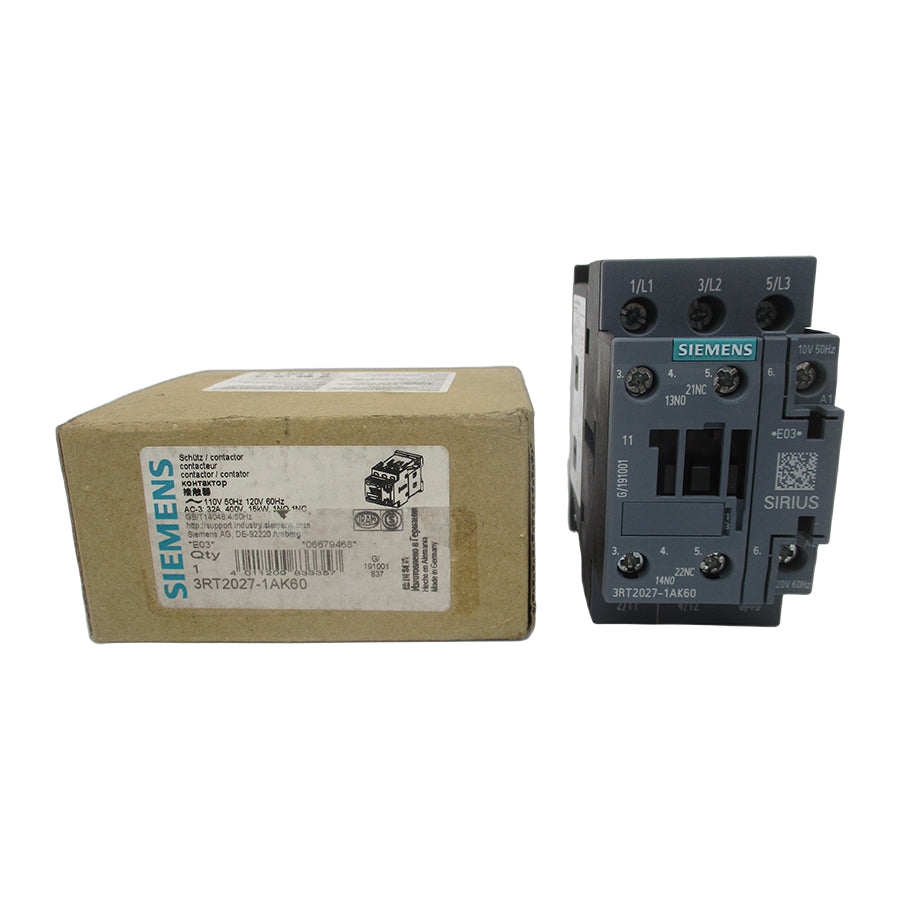 SIEMENS 3RT2027-1AK60 110/120V 32A NSMP