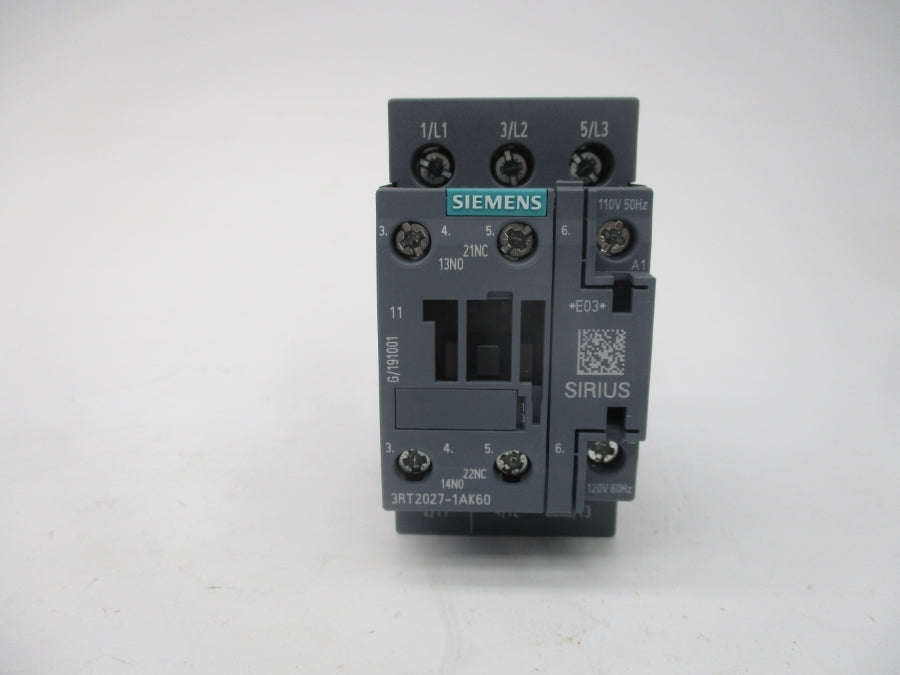 SIEMENS 3RT2027-1AK60 110/120V 32A NSMP