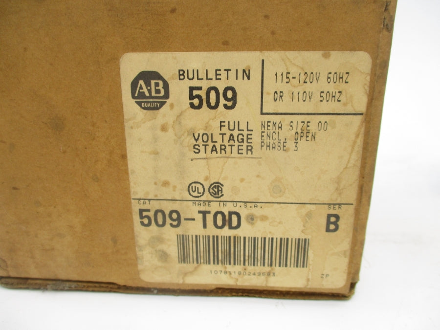 ALLEN BRADLEY 509-TOD SER. B 110/115-120V (BR/WH) NSMP