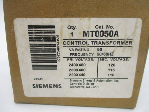 SIEMENS MT0050A 240-480V NSMP