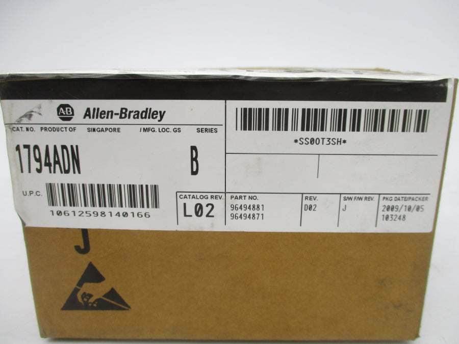 ALLEN BRADLEY 1794ADN SER. B F/W J 24VDC REV. D02 NSMP