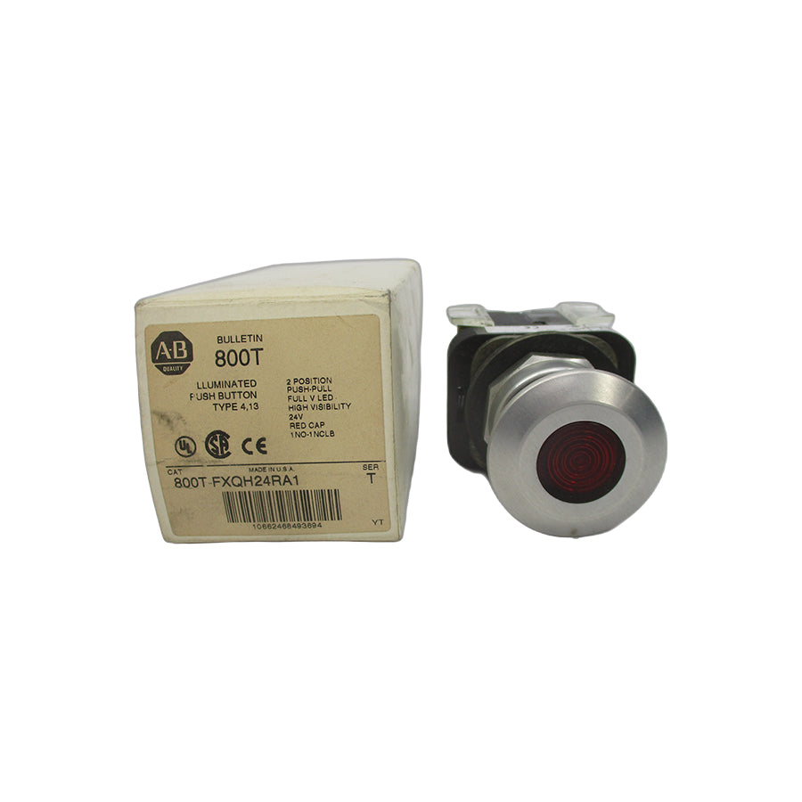 ALLEN BRADLEY 800T-FXQH24RA1 SER. T 24VAC/DC (WH) NSMP