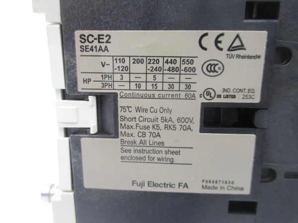 FUJI ELECTRIC SC-E2 SE41AA-H 100-120V NSMP