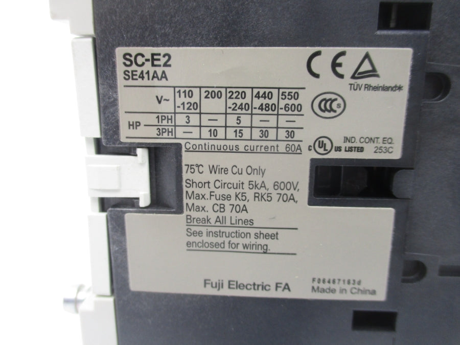 FUJI ELECTRIC SC-E2 SE41AA-H 100-120V NSMP