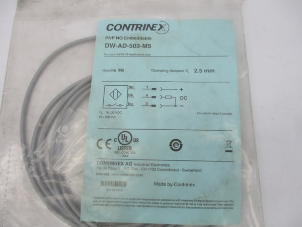 CONTRINEX DW-AD-503-M5 10-30VDC NSMP