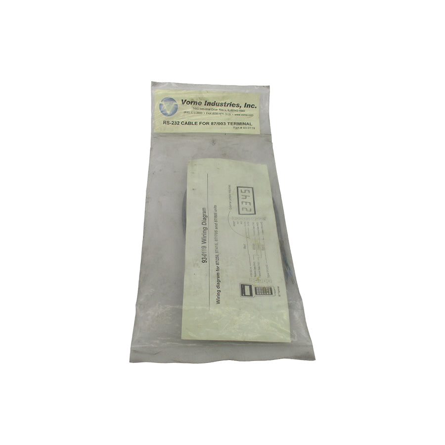 VORNE INDUSTRIES 93-0110 RS-232 NSMP