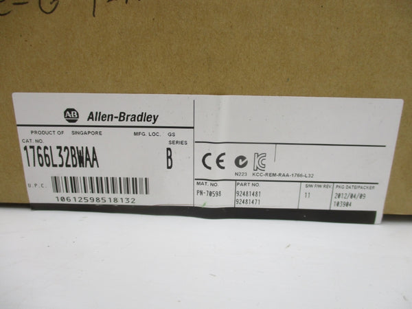 INDUSTRIAL SPARE PART 1766-L32BWAA SER. B F/W 11 12-24VDC REV. B NSMP