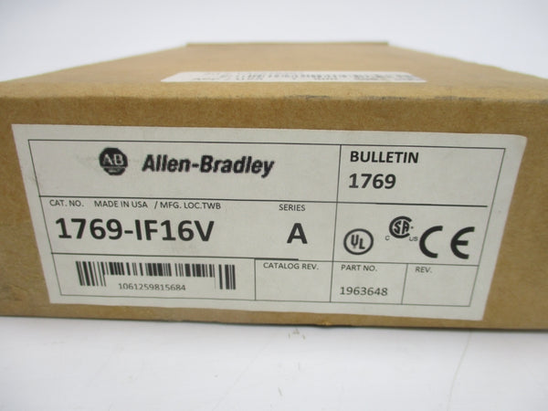 INDUSTRIAL SPARE PART 1769-IF16V SER. A F/W 1.1 24VDC NSMP