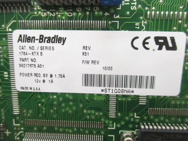 INDUSTRIAL SPARE PART 1784KTX SER. B F/W 10/00 12V 0.1A REV. K01 NSMP