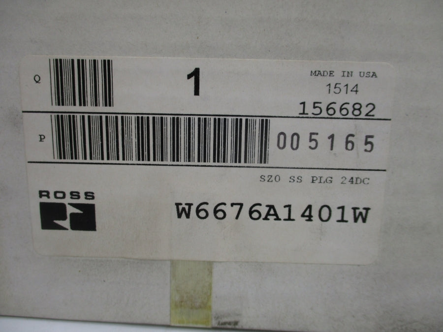 ROSS W6676A1401W 24VDC 145PSI NSMP