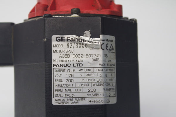 FANUC A06B-0032-B077#7008 176V 2.8A UNMP