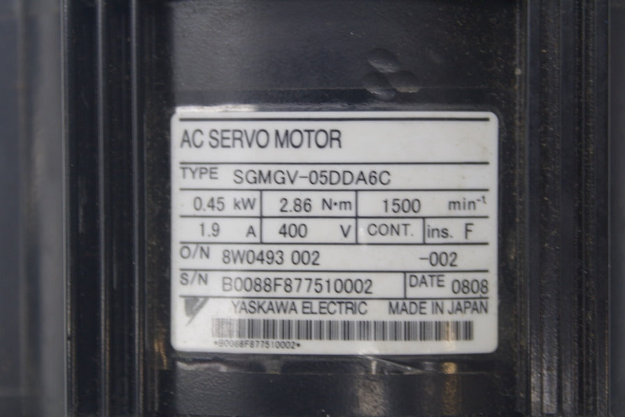 YASKAWA ELECTRIC SGMGV-05DDA6C 400V 1.9A UNMP