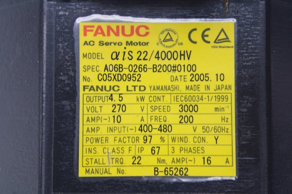 FANUC A06B-0266-B200#0100 400-480V 10A UNMP