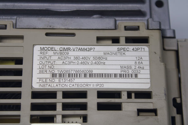 MAGNETEK CIMR-V7AM43P7 380-460V 8.6A UNMP