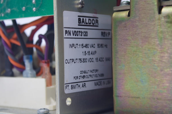 BALDOR BC20H410-CL 115-460VAC 1.5-15A REV. P UNMP