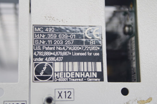 HEIDENHAIN 359639-01 MC422 UNMP