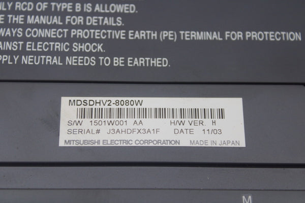 MITSUBISHI MDSDHV2-8080W 380-480V 0.1A UNMP