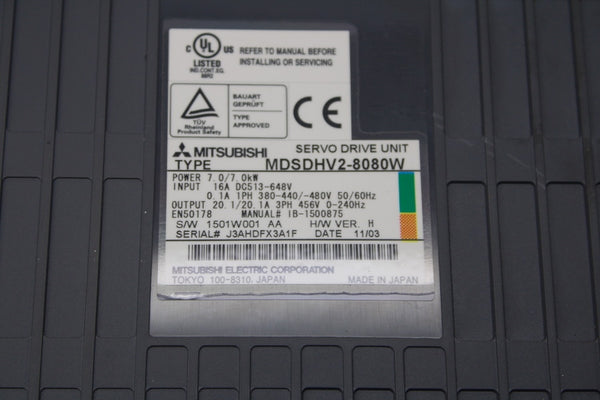 MITSUBISHI MDSDHV2-8080W 380-480V 0.1A UNMP