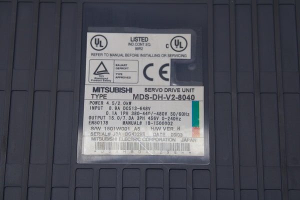 MITSUBISHI MDS-DH-V2-8040 380-480V 0.1A (AS PICTURED) UNMP