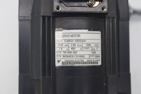 YASKAWA SGMGV-05DDA61 400V 1.9A UNMP