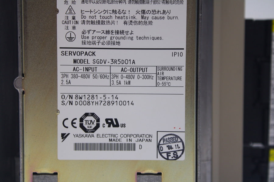YASKAWA ELECTRIC SGDV-3R5D01A 380-480V 2.5A NSMP