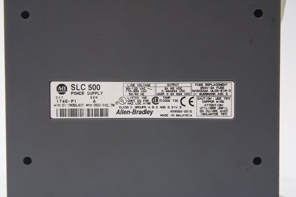 INDUSTRIAL SPARE PART 1746-P1 SER. A 170-265VAC 2A NSMP
