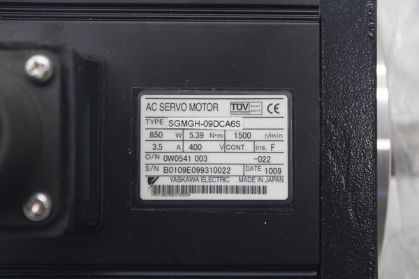 YASKAWA ELECTRIC SGMGH-09DCA6S 400V 3.5A NSNP