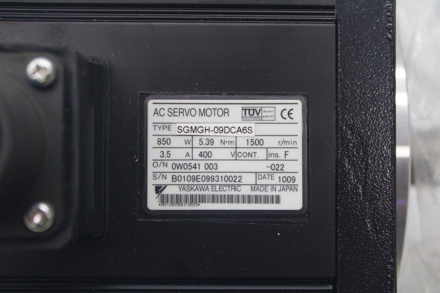 YASKAWA ELECTRIC SGMGH-09DCA6S 400V 3.5A NSNP