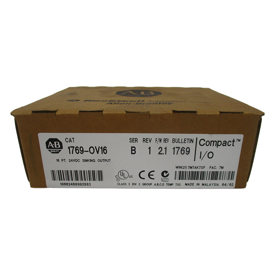 INDUSTRIAL SPARE PART 1769-OV16 SER. B F/W 2.1 24VDC REV. 1 DATE: 2002 NSFS
