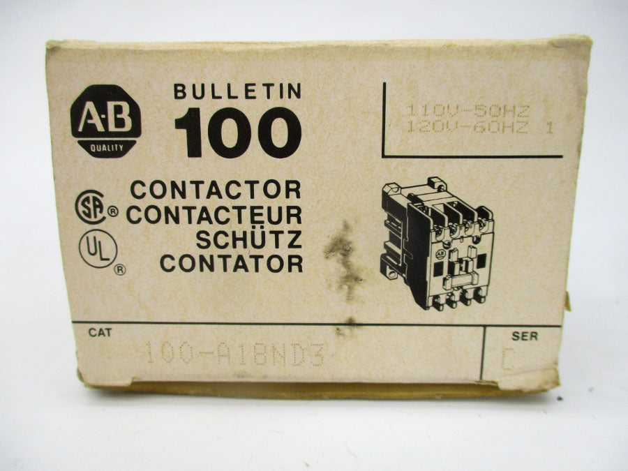INDUSTRIAL SPARE PART 100-A18ND3 SER. C 110/120V 18A (BK/YL) NSMP