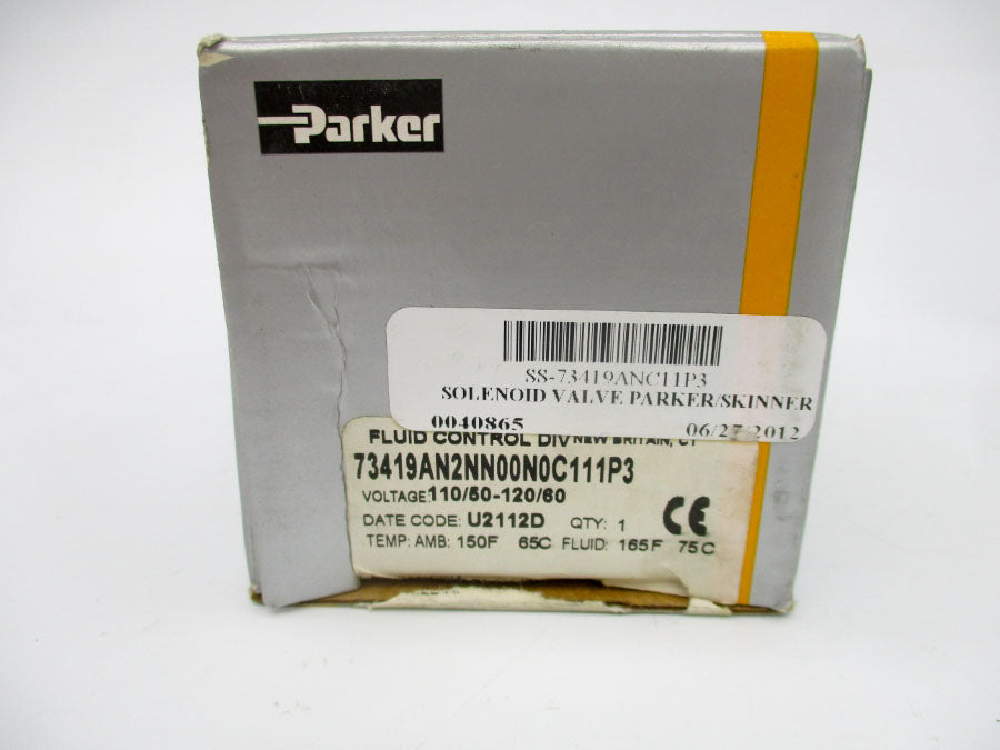 PARKER 73419AN2NN00N0C111P3 110/120V 30-150PSI 1/4" NSMP