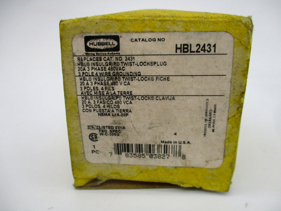 HUBBELL HBL2431 480VAC 20A NSMP