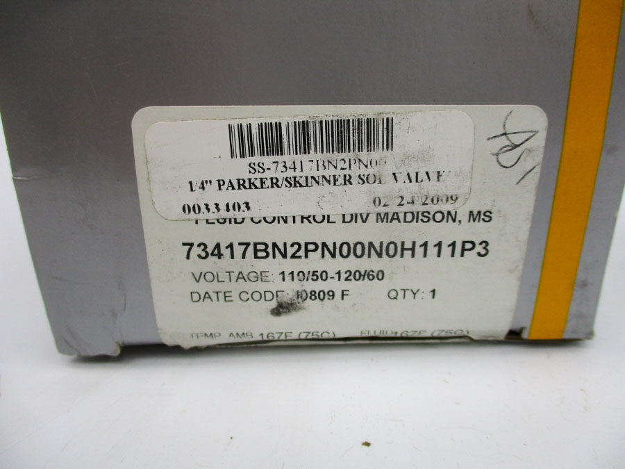 PARKER 73417BN2PN00N0H111P3 110/120V 30-150PSI NSMP