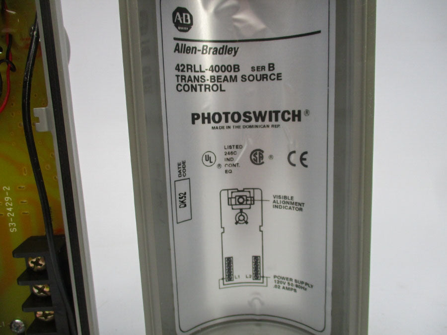 INDUSTRIAL SPARE PART 42RLL-4000B SER. B 120V 0.02A (BR/WH) NSMP