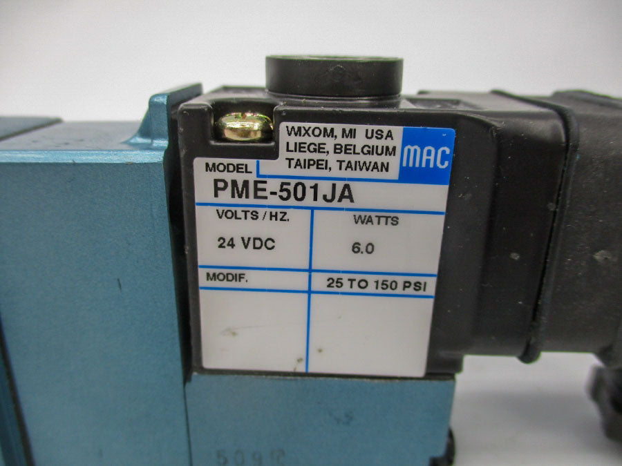 MAC 825C-PM-501JA-652 24VDC 25-150PSI NSMP