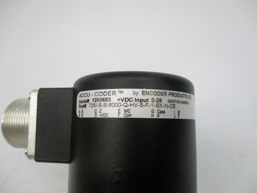ENCODER PRODUCTS 725I-S-S-6000-Q-HV-5-F-1-SX-N-CE 5-28VDC NSMP