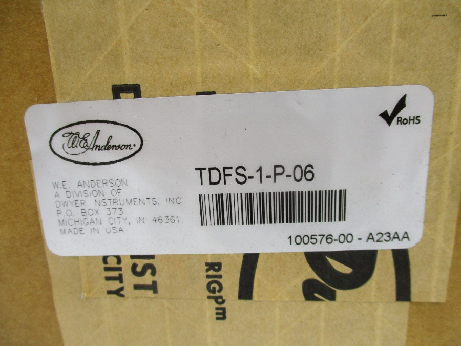 WE ANDERSON TDFS-1-P-06 9-24VDC 0.4A 300PSI NSMP