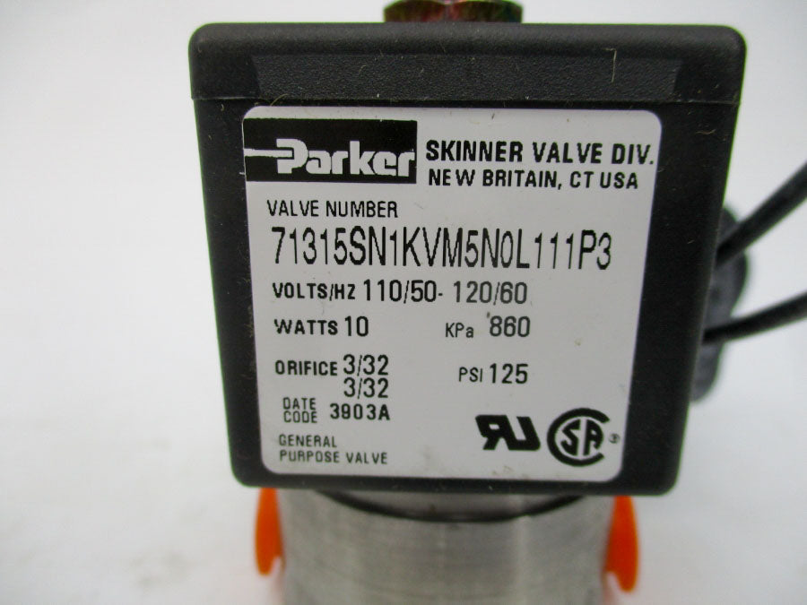 PARKER 71315SN1KVM5N0L111P3 110/120V 125PSI NSMP
