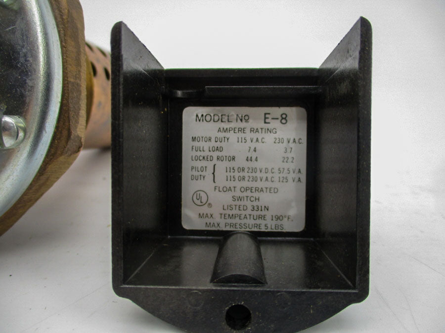 ITT E-8 115-230VAC 7.4-3.7A 5PSI NSMP