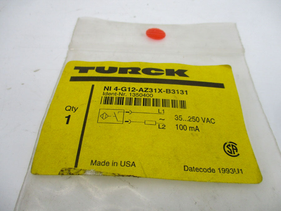 TURCK NI4-G12-AZ31X-B3131 1350400 35-250VAC NSMP